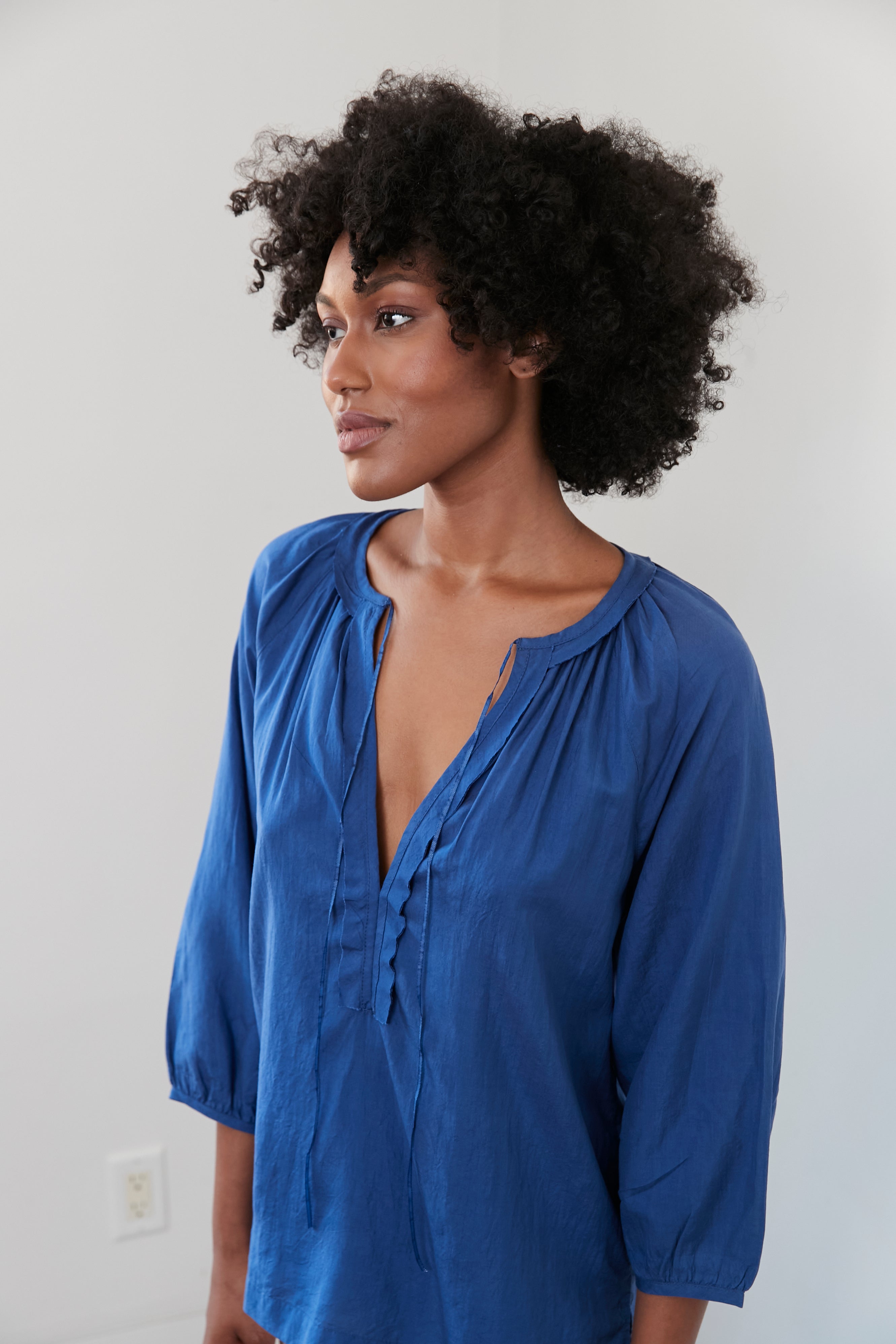 Raglan Sleeve Poet Blouse in 100% Cotton (Blouse Only)