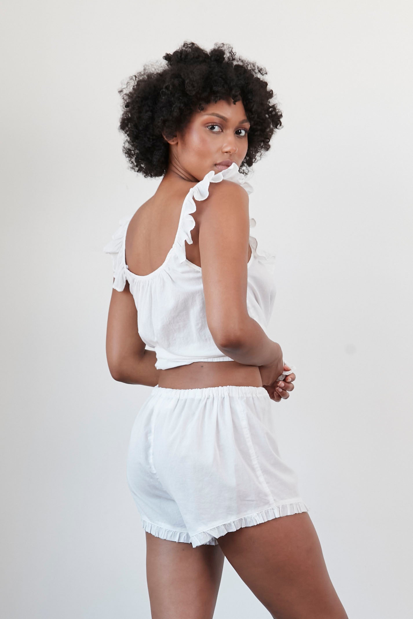 Original Dream Cotton Voile Ruffle Short