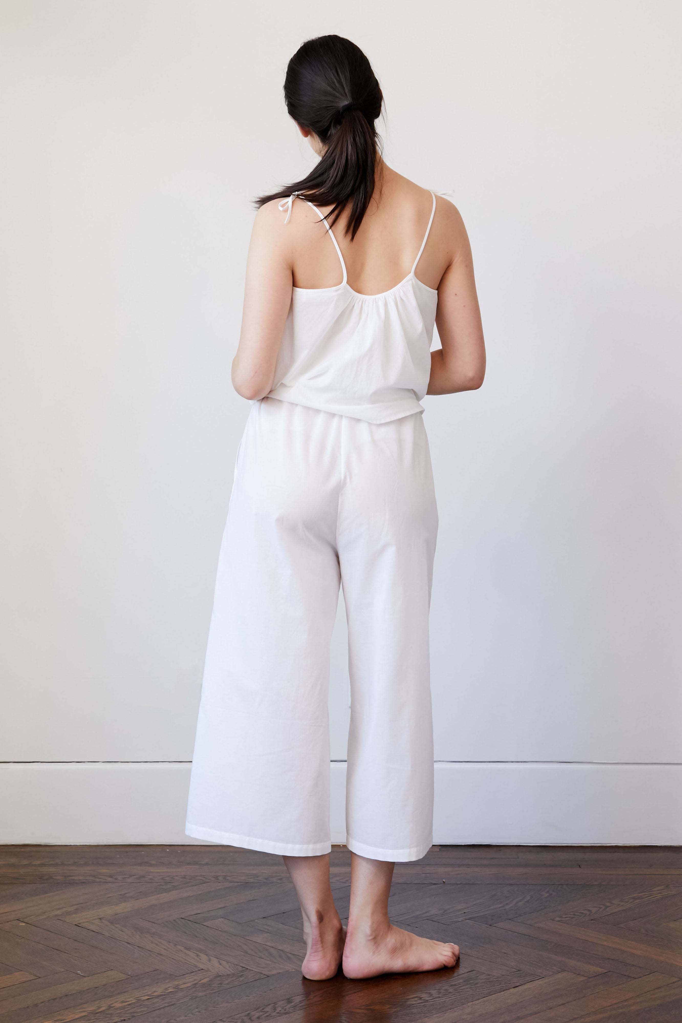 Original Dream Cotton Voile Wide Leg Crop Pant