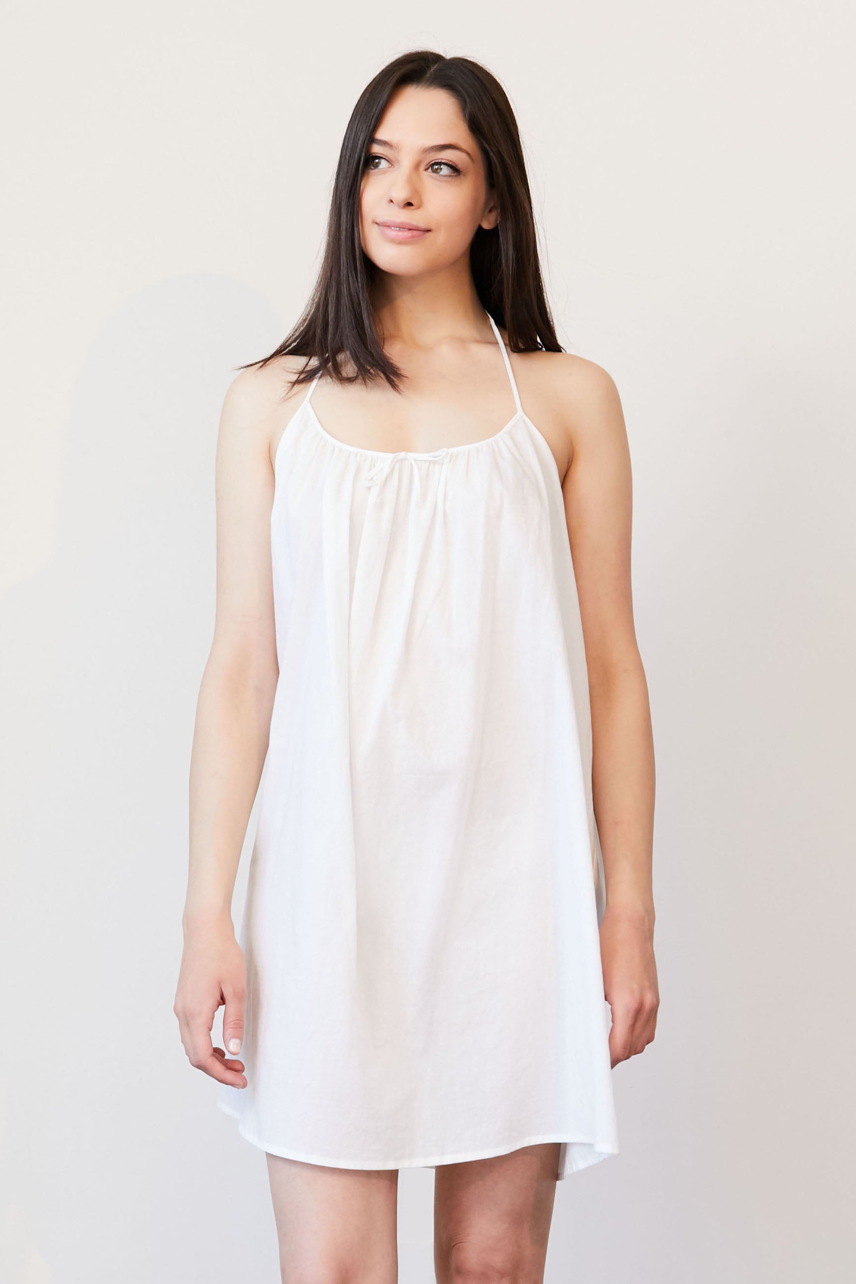 Original Dream Bow Tie Cotton Voile Dress