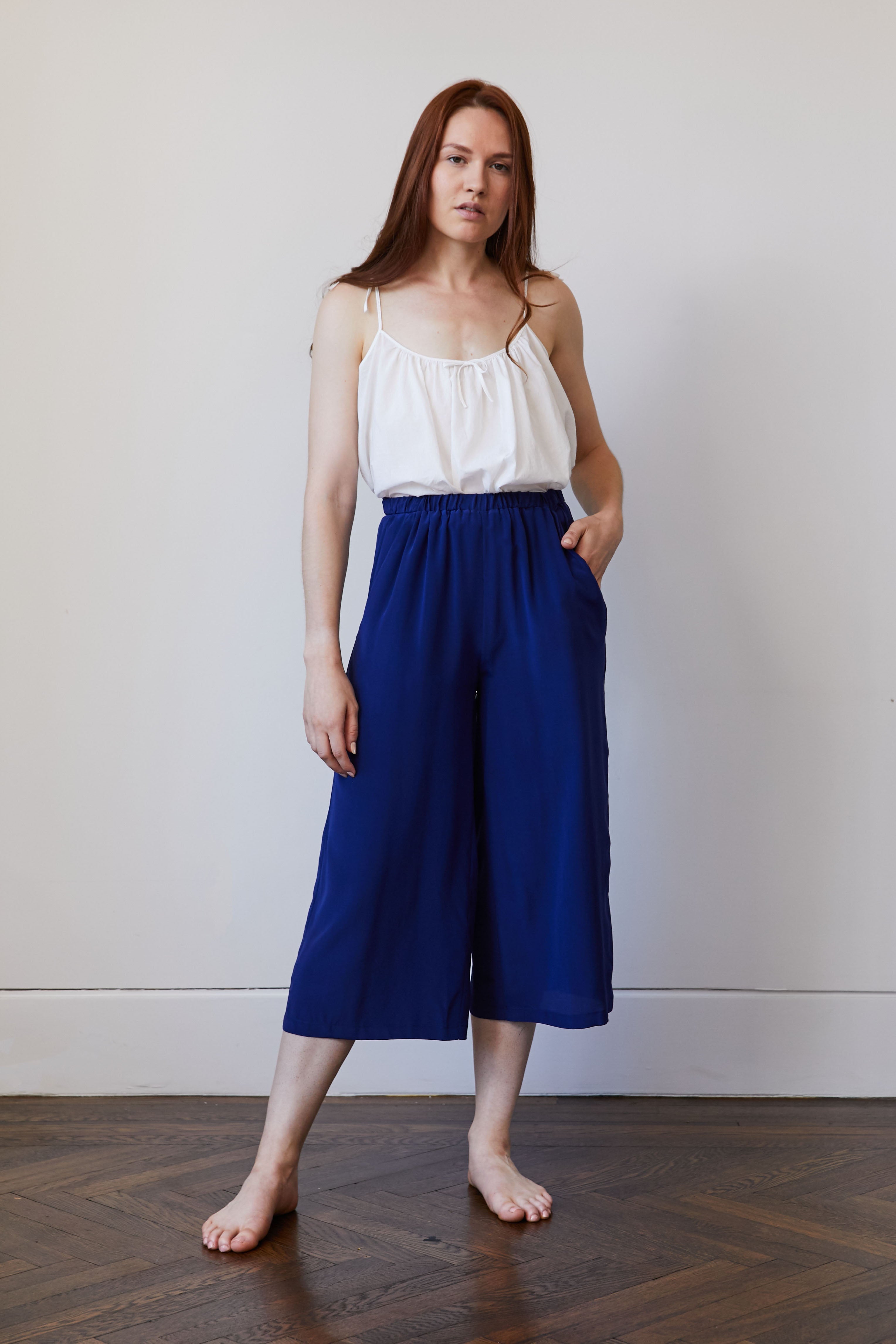 Original Dream Wide Leg Crop Pant Royal