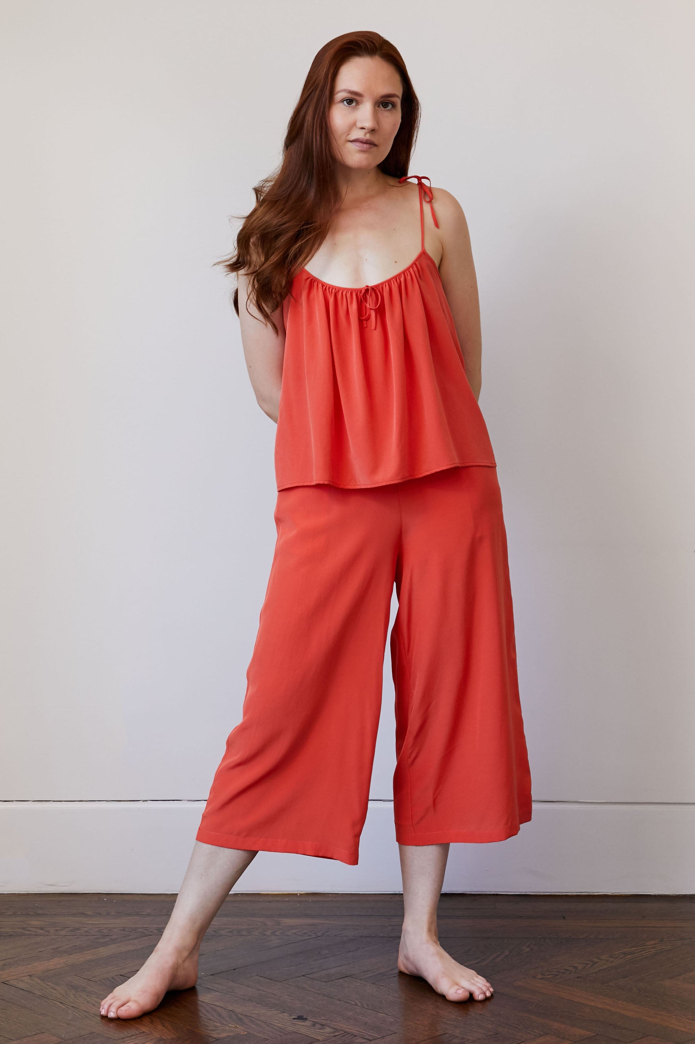 Original Dream Wide Leg Crop Pant Orange