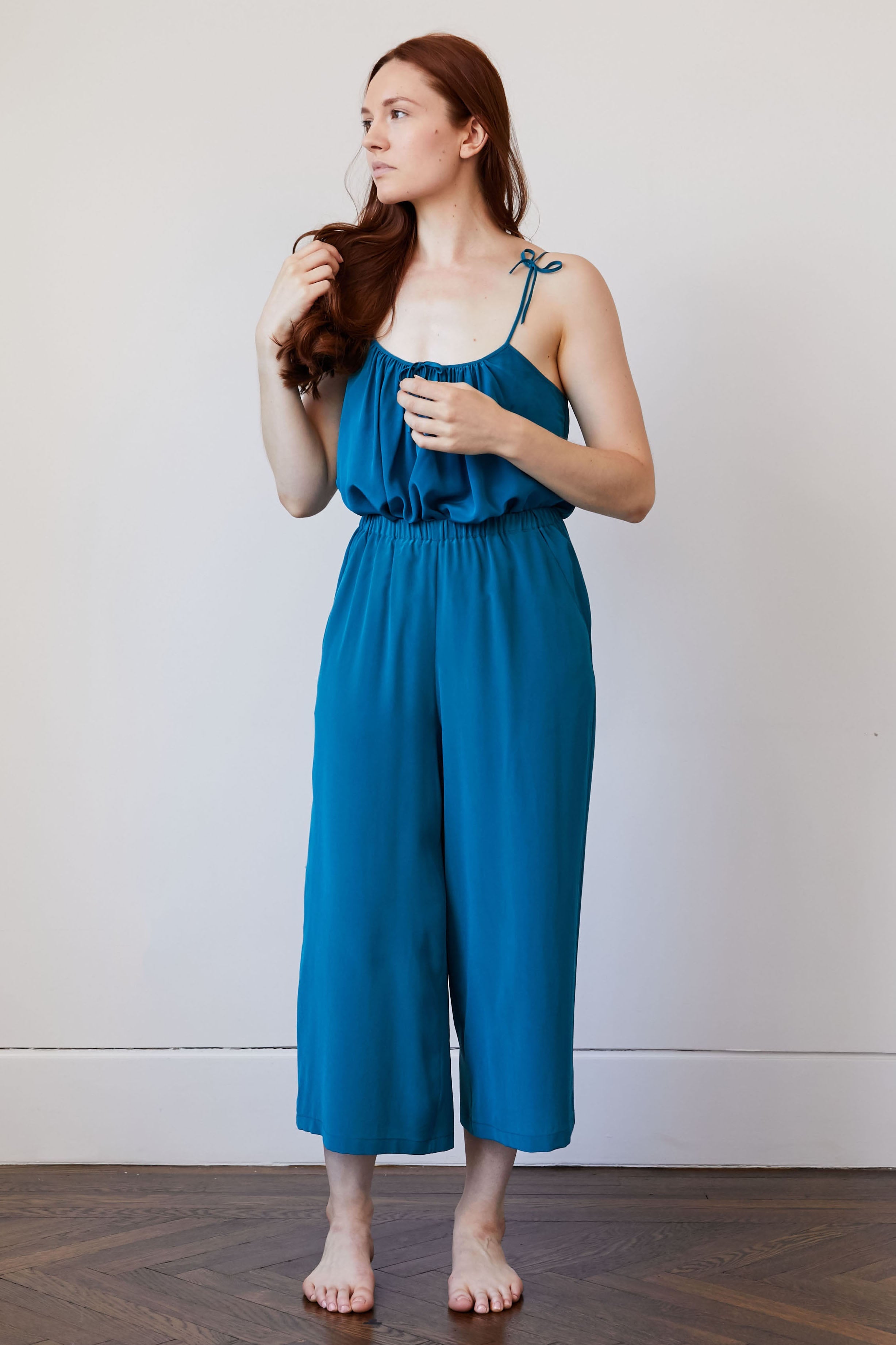 Original Dream Wide Leg Crop Pant Teal