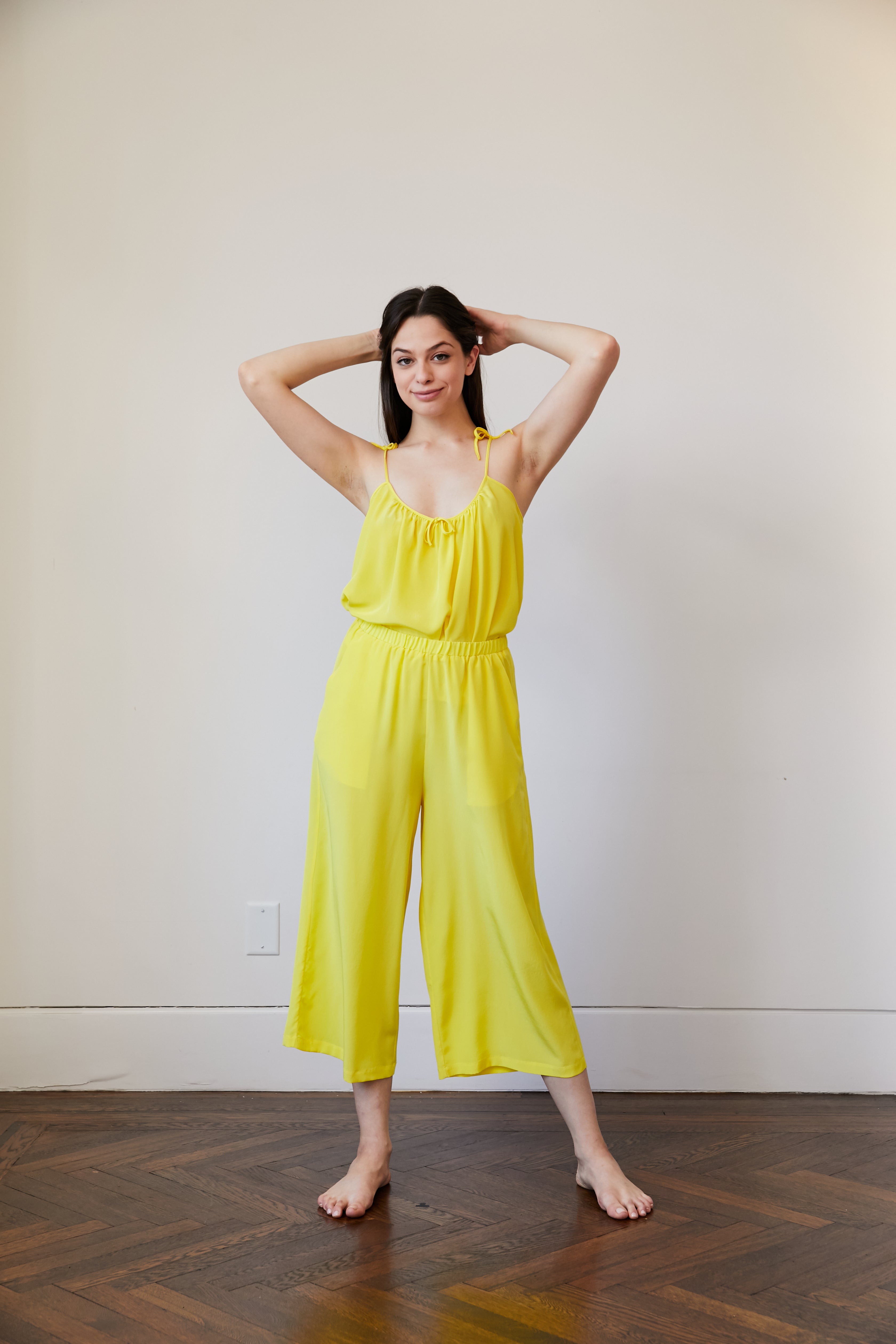 Original Dream Wide Leg Silk Crop Pant (Pant Only)