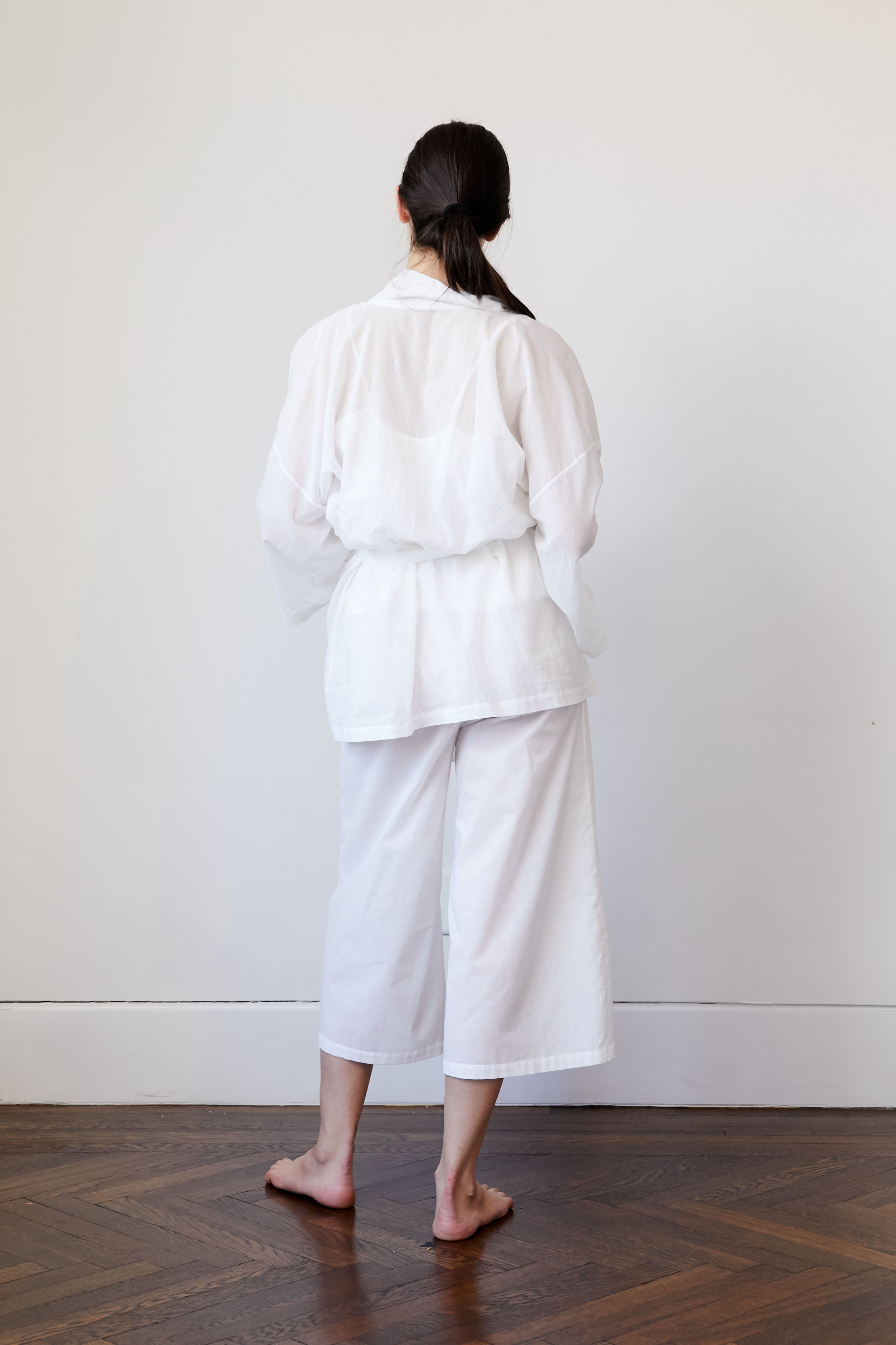 Original Dream White Cotton Kimono Robe